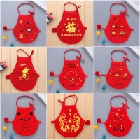 新生儿四季通用肚兜婴儿纯棉红色夹棉护肚围男女宝宝秋冬加厚兜兜