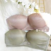 黎小姐呀无肩带内衣女无钢圈防滑上托无痕聚拢隐形抹胸棉薄款胸罩
