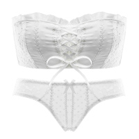 无肩带防滑无钢圈内衣女性感聚拢文胸小胸罩抹胸式裹胸防走光美背