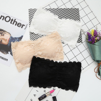 抹胸文胸无肩带防走光裹胸背心短款打底性感蕾丝少女内衣女无钢圈