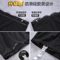 蕾丝抹胸内衣女无肩带打底防走光白色露肩内搭背心聚拢裹胸式上衣