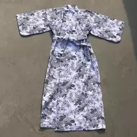 印花男女日式和服浴衣睡衣睡袍日本浴袍纯棉双层