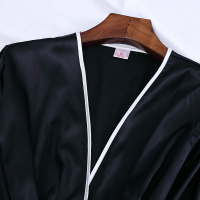 睡衣女夏季四件套装冰丝性感骚吊带睡裙睡袍丝绸两件套薄款带胸垫