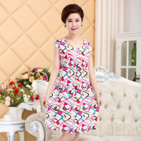 夏季薄款绵绸睡裙女士连衣裙无袖长裙大码睡衣夏天人造棉绸家居服