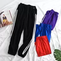 棉绸睡裤女夏季防蚊灯笼裤家居外穿空调九分裤大码人造棉绵绸长裤