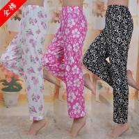 纯棉宽松睡裤空调裤月子裤打底裤女士全棉薄款家居长裤