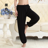 男女同款灯笼裤薄款绵绸广场舞太极舞蹈瑜伽武术家居防蚊灯笼裤