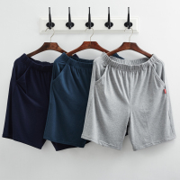 夏季薄款莫代尔纯棉男士五分家居睡裤宽松大码沙滩裤居家休闲短裤