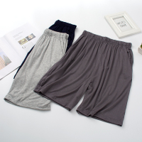 莫代尔男士睡裤夏短薄款居家短裤宽松大码夏天沙滩裤家居裤大裤衩