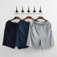 夏季薄款莫代尔五分短裤男士家居裤宽松休闲大码居家睡裤男沙滩裤