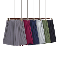 夏季薄款莫代尔五分短裤男士家居裤宽松休闲大码居家睡裤男沙滩裤