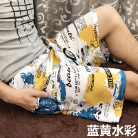 2020男孩睡裤夏款儿童男士五分宽松纯棉夏天绵绸薄款短裤中大童