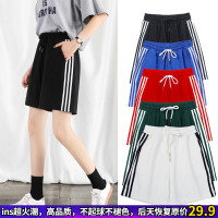 睡裤女夏家居短裤宽松大码学生单件中裤可外穿休闲运动居家五分裤