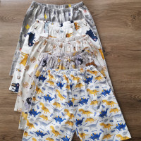 夏季休闲家居裤短裤情侣睡裤男纯棉宽松沙滩裤子