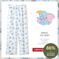 小飞象空调单条睡裤女夏长裤纯棉薄款外穿可爱卡通全棉单件家居裤