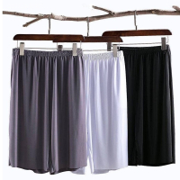 冰丝五分短裤男春夏宽松居家睡裤休闲运动大裤衩薄款透气沙滩裤潮