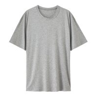 韩版夏季男士睡衣休闲莫代尔家居服薄款宽松单上衣男打底宅宅睡衣