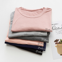 韩版夏季女士睡衣休闲莫代尔家居服薄款宽松单上衣女夏仙宅宅睡衣