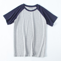 莫代尔短袖t恤男夏季薄款家居睡衣上衣单件半袖老头衫汗衫可外穿