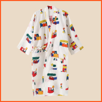 史努比日式和风和服睡衣睡袍女夏季薄款纯棉晨袍浴衣长款浴袍春秋