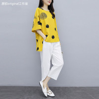 很仙的棉绸睡衣套装夏季时尚外穿洋气减龄绵绸两件套棉麻家居服女