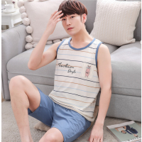 夏装16青少年14男孩睡衣15岁夏季纯棉质12无袖背心13初中学生薄款