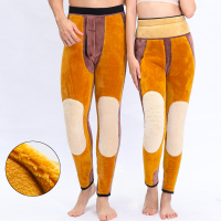 驼绒棉裤男冬三层加厚加绒裤女士高腰修身东北加大码中老年保暖裤