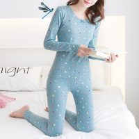 秋衣女内穿学生套装纯棉打底秋裤薄款棉毛衫美体紧身全棉衬衣衬裤