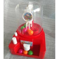 桌面游戏儿童玩具糖果男女孩迷你抓娃娃机小型扭蛋机抓球机夹|抓球机(红色)