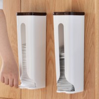 塑料收纳盒壁挂抽取垃圾袋盒子厨房杂物整理盒塑料袋储物盒|2个装