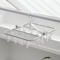 晾衣夹多功能家用挂钩多夹子儿童婴儿晒衣服的架子晒袜子神器|20夹灰色