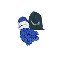 秋千户外吊床网状兜绳室内家用儿童宝宝成人学生寝室宿舍吊椅摇篮|尼龙加粗[蓝色+绑绳+布袋]