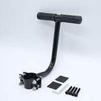 电动车后座椅儿童扶手把自行车上的后置坐垫小孩防摔推杆单车配件|升级款扶手+加长螺丝+橡胶防滑垫