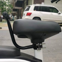 电动车后座椅儿童扶手把自行车上的后置坐垫小孩防摔推杆单车配件|（大管径）扶手+橡胶防滑垫