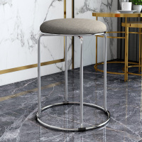 凳子家用轻奢餐桌凳餐椅子圆凳成人板凳现代北欧小凳子网红凳|高46素颜布