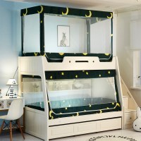 子母床蚊帐1.2m上下床铺1.5梯形家用高低床|星月[含支架] 单上铺-[宽×长190×高110cm]