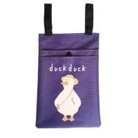 电动车挂包自行车小挂包前置电瓶车挂兜储物包车把包大容量|小号牛津布防水面料紫色背包大鹅