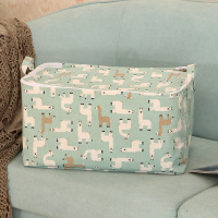 布艺收纳箱玩具零食收纳盒整理箱衣服内衣袜子衣物整理|羊驼收纳包 中号38*24*23cm