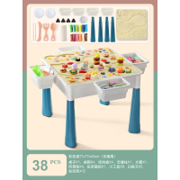 儿童彩泥玩具桌超轻粘土橡皮泥工具模具套装面条机小女孩|标配版彩泥桌[带56个模具]