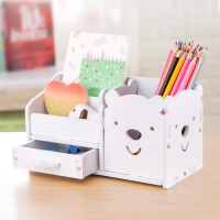 儿童学生笔筒创意时尚简约可爱桌面收纳盒北欧个性简约ins办公室笔架摆件|白色笔筒