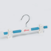 童装店儿童衣架衣挂服装店小孩防滑海绵塑料衣架裤架裤夹|儿童海绵裤夹352[兰色] 30