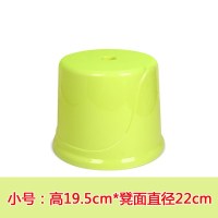 小圆凳子塑料凳子板凳儿童家用矮凳大人圆形北欧胶结实小椅子|北欧黄小号儿童