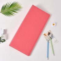 创意手幅收纳册偶像明星活页透明收集册应援横幅条幅收藏袋册|粉红竖款皮款 20页