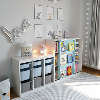 儿童玩具收纳柜实木储物柜幼儿园整理柜置物架宝宝落地书架