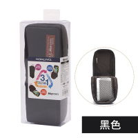 日本可立式笔筒笔袋可变身收纳大容量多功能铅笔文具袋|黑色