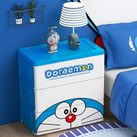 哆啦a梦 床头柜置物架现代简约小型卧室儿童床边柜收纳储物小柜子
