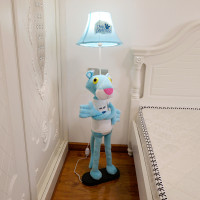 儿童房落地灯床头动物灯北欧风卧室ins 网红装饰创意可爱台灯|蓝小豹落地灯 遥控开关