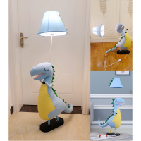 儿童房落地灯床头动物灯北欧风卧室ins 网红装饰创意可爱台灯|恐龙落地灯 按钮开关
