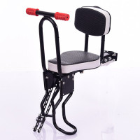电动车儿童座椅前置自行车小孩座椅电瓶车前宝宝座折叠单车前座椅|黑色悬空普通款座椅