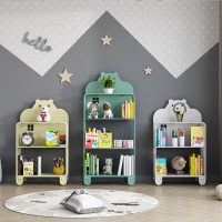 优品汇儿童书架铁艺宝宝书架置物架落地简易玩具收纳柜家用书报架
